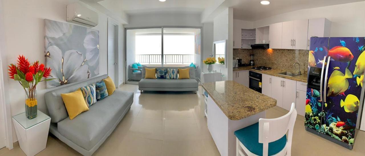 2 Bedroom Beachfront 2p1-al With Pool And Wifi Apartamento