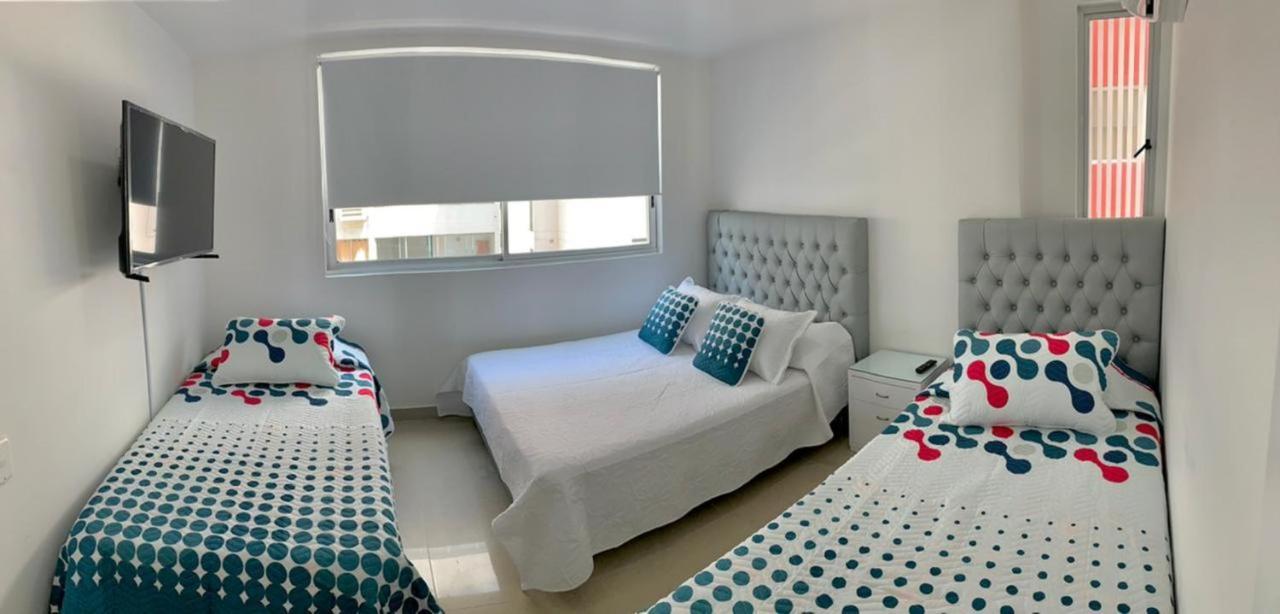 2 Bedroom Beachfront 2p1-al With Pool And Wifi Apartamento Cartagena