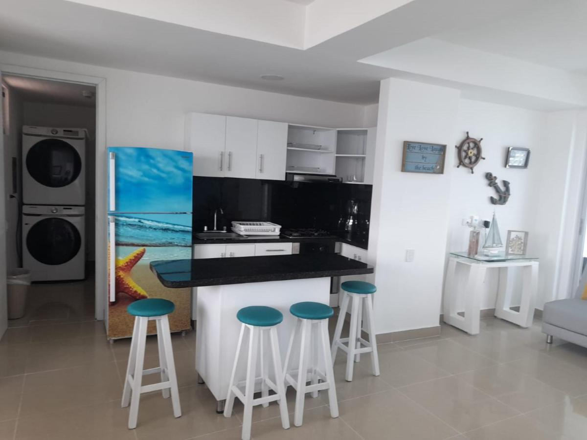 2 Bedroom Beachfront 2p1-al With Pool And Wifi Apartamento Cartagena